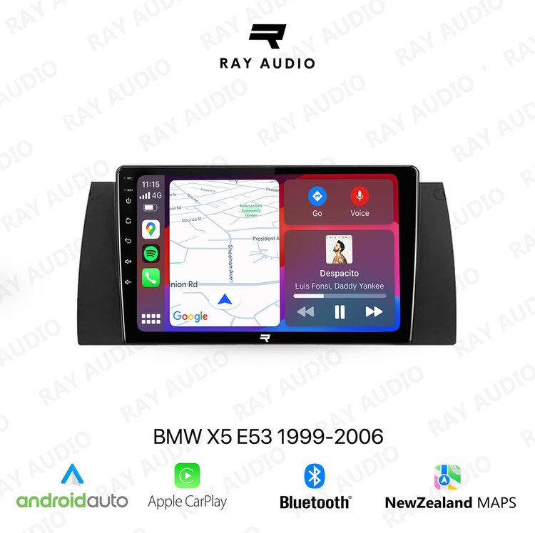 Ray Audio BMW X5 1999-2006 Apple CarPlay & Android Auto Bluetooth Car Stereo