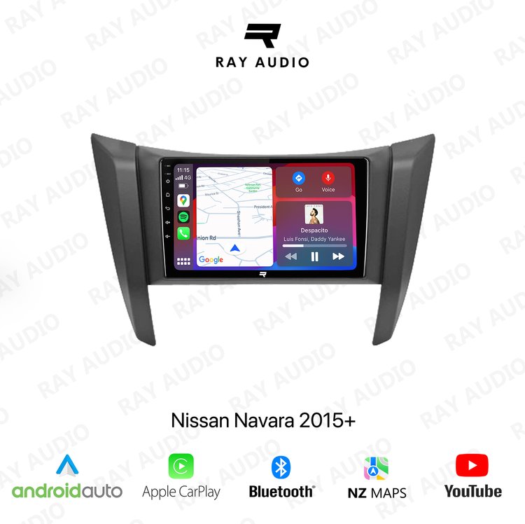 Ray Audio Nissan Navara 2015+ Apple CarPlay & Android Auto Bluetooth Car Stereo